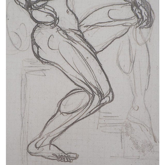 Auguste Rodin, Figure de damné, Etching For Sale - Image 4 of 6