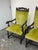 Antique Carved Wood Couples Armchairs, Pair For Sale - Image 4 of 12