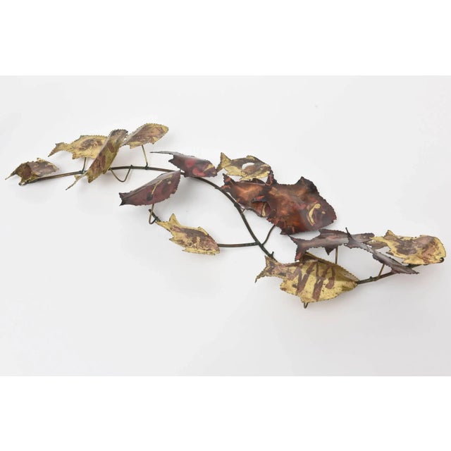 Mid-Century Modern School of Fish Hanging Metal Wall Sculpture For Sale - Image 10 of 10