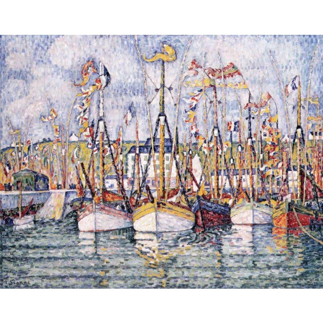 Artist: Paul Signac Title: Blessing The Tuna Boat Medium: Giclée Marks: Limited edition numbered, not signed Paper size:...