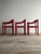 Set of Six Vintage Red Lacquered Dining Armchairs, Attributed to Vico Magistretti For Sale - Image 9 of 18