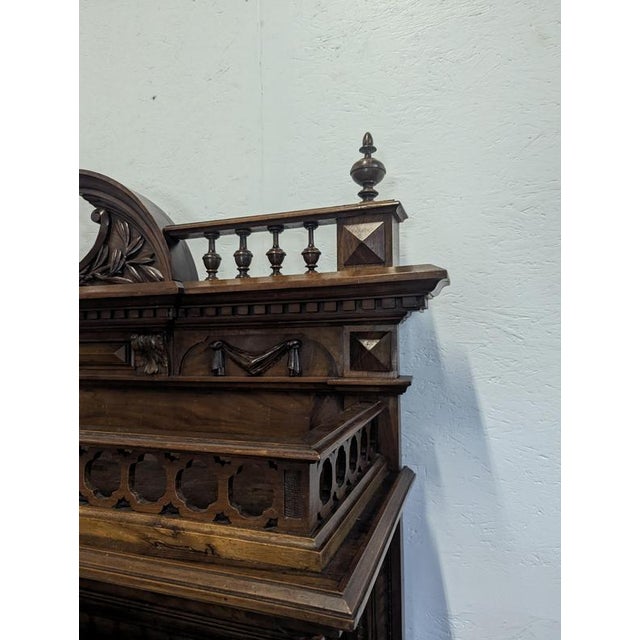 Renaissance Serving Cart in Solid Walnut For Sale - Image 7 of 14