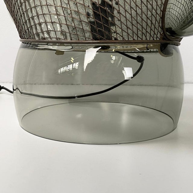 Italian Modern Glass & Steel Patroclo Table Lamp attributed to Gae Aulenti for Artemide, 1970 For Sale - Image 14 of 16