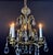 Brass Antique French Brass & Crystal Birdcage Chandelier – 5 Light For Sale - Image 8 of 17