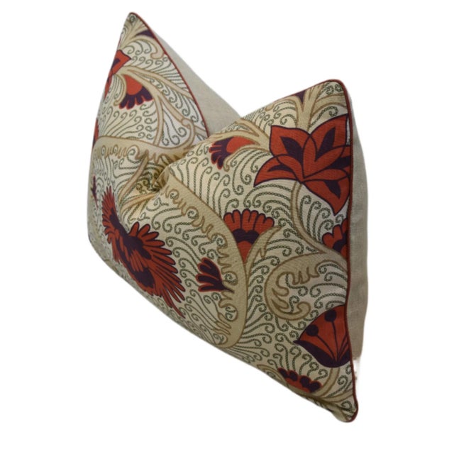Designer Quadrille Contessa Floral Botanical Feather/Down Pillow For Sale In Los Angeles - Image 6 of 8