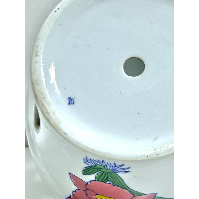 1980s Porcelain Ventilated Orchid Pots Slotted Pots - A Pair For Sale - Image 9 of 12