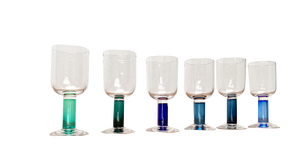 German Wine Glasses by Regina Kaufmann for Glashagen Hütte, Set of 6