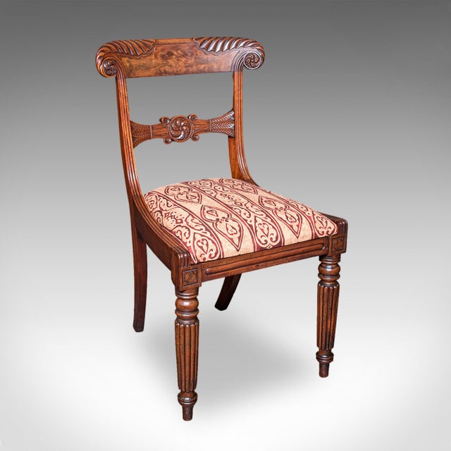 William IV Pair of Antique Hall Chairs, English, Reception Seat, Morning Room, William IV For Sale - Image 3 of 12