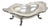 Vintage Sheridan Victorian Style Silver Plated Footed Scalloped Oval Fruit Bowl For Sale