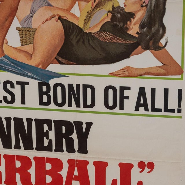 Original US James Bond Thunderball Poster, 1965 For Sale - Image 18 of 18