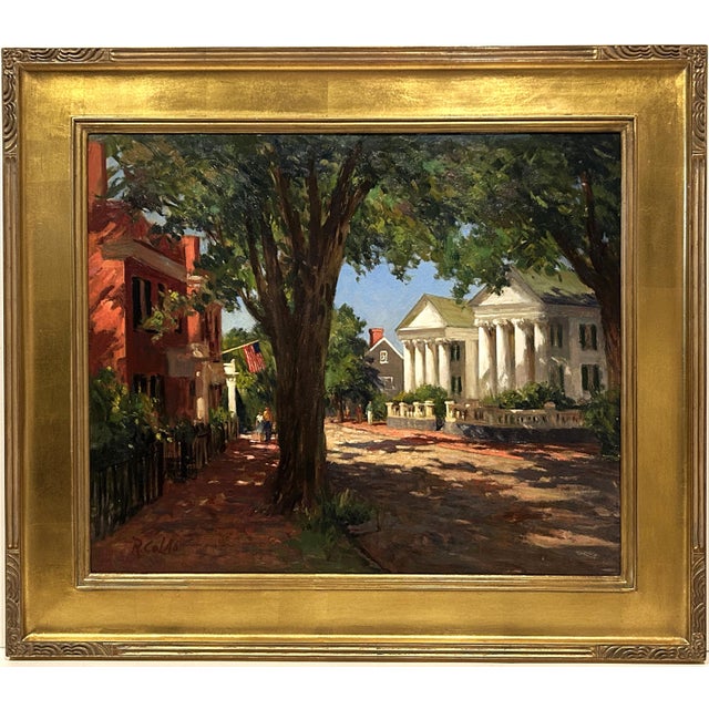 American Historic Nantucket Painting Rudolph Colao 20th C. American Massachusetts Artist For Sale - Image 3 of 5