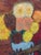 Still Life Mandolin and Flowers Painting by Abe Zuckerman, 1958 For Sale In New York - Image 6 of 16