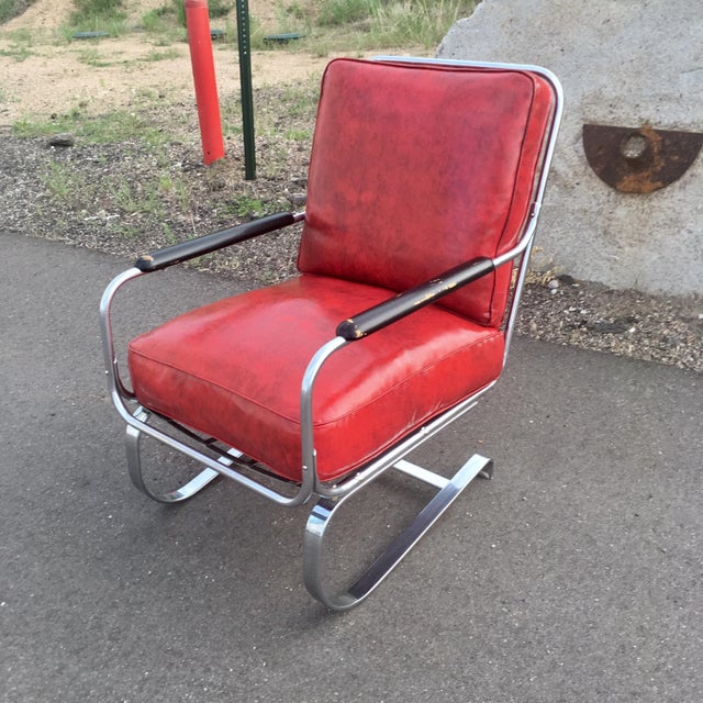 1930s Art Deco Signed Kem “Springer Chair” for Lloyd Manufacturing For Sale - Image 13 of 13