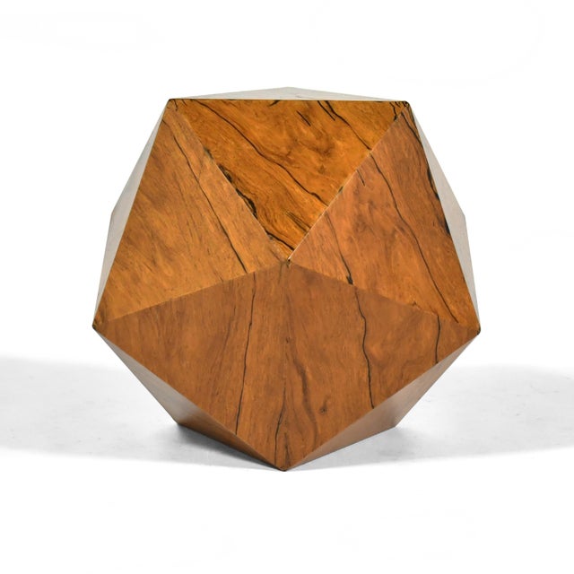 Deltahedron Rosewood Side Table For Sale In Chicago - Image 6 of 10