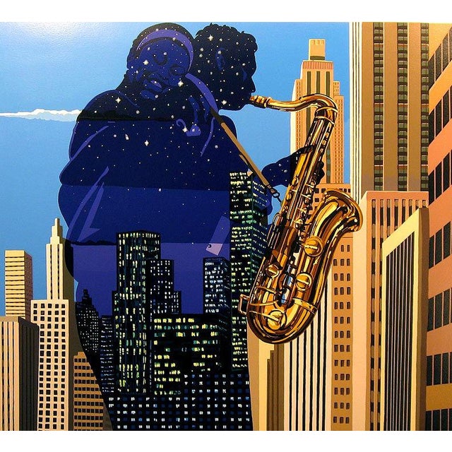 "City Serenade" by Reudor Gratch Hand Signed and Numbered by the artist Hole in edge ( see photos) not affect image "City...
