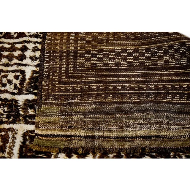 19th Century 19th Century Vintage Gabbeh Rug For Sale - Image 5 of 6