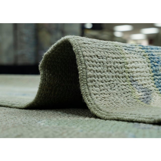 Gray Turkish Oushak Rug 11'9" x 14'8" #18070 For Sale - Image 8 of 8