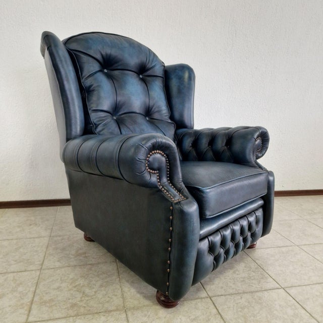 Vintage Chesterfield 3/1/1 Living Room Set, 2000s, Set of 3 For Sale - Image 10 of 11