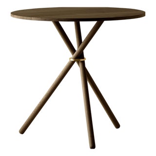 Aldric Dark Oak Café Table by Eberhart Furniture For Sale