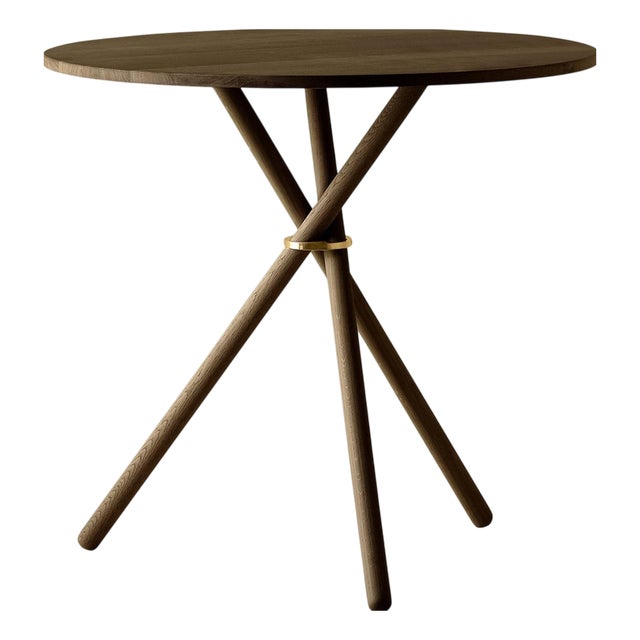 Aldric Dark Oak Café Table by Eberhart Furniture For Sale