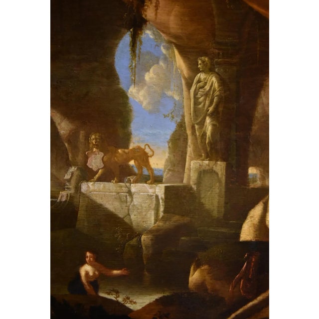 Jacques Muller, Diana and Nymphs, 1660, Oil on Panel, Framed For Sale - Image 7 of 15