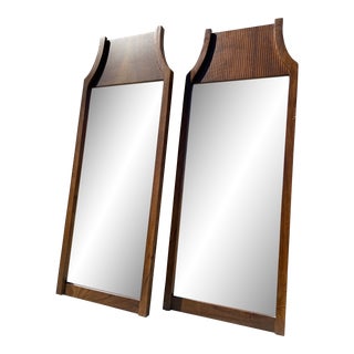 Mid Century Lane Tower Style Mirror Pair For Sale