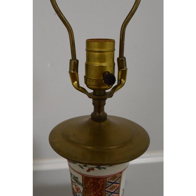 Age: Approx: 25 Years Old Details: Nice Chinese Decorated Porcelain Quality Construction Nice Carved Wood Base See Other...