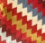 Bohemian silk velvet ikat pillow with vibrant colors of red, beige and blue. Super hand soft. Pillow has a zipper for...