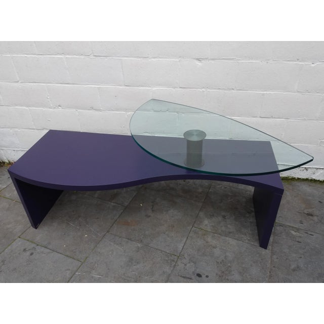Purple Postmodern Side Table from Cattelan Italia, 1980s For Sale - Image 8 of 17