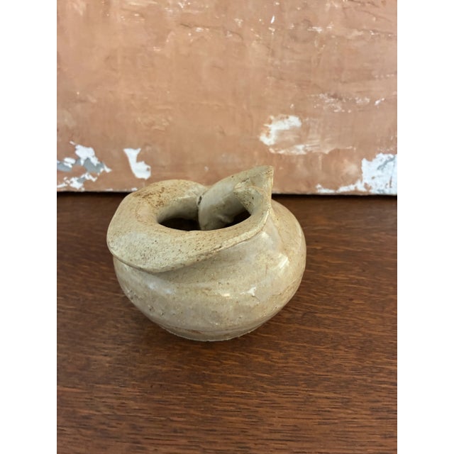 Sand Small Vintage Pottery Decorative Accessory For Sale - Image 8 of 12