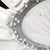 Art Deco Geometric Frosted Glass & Nickeled Starburst Chandelier Signed Degué For Sale - Image 12 of 18
