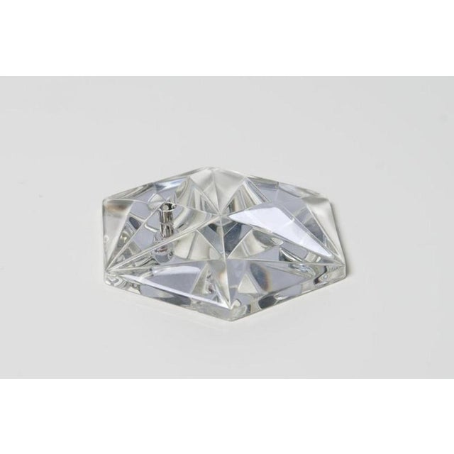 Large Faceted Crystal Five-Tier Chandeliers from Kinkeldey, 1970, Set of 2 For Sale - Image 6 of 11