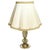 Art Nouveau Brass Table Lamp with Shade, France, 1920s For Sale - Image 18 of 18