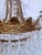 1950s Vintage Brass Empire Style Chandelier For Sale - Image 5 of 11