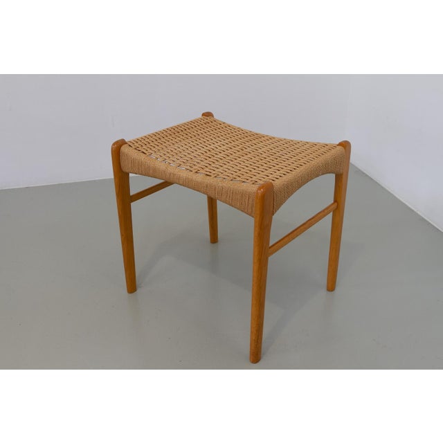 Danish Modern Oak Stool by Peder Kristensen for Glyngøre Stolefabrik, 1960s For Sale - Image 11 of 18
