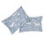 Abstract Schumacher Khan's Park Lumbar Pillow in Chambray For Sale - Image 3 of 5
