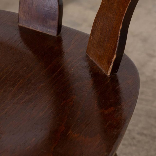 1950s French Wood Brutalist Chairs, Set of 8 For Sale - Image 12 of 18