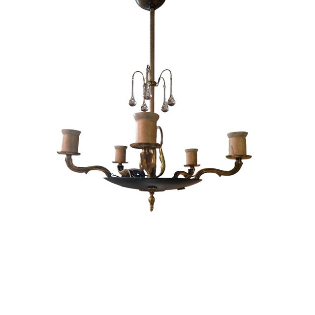 Vintage Chandelier by Paavo Tynell for Oy Taito Ab, 1930s For Sale - Image 10 of 18