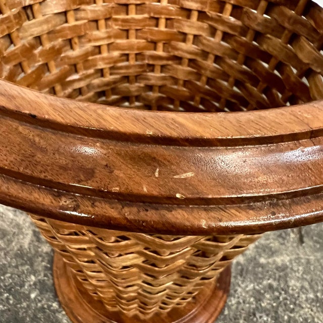 Rude Osolnik Danish American Modern Woven Wastebasket For Sale In Cleveland - Image 6 of 12