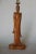 Mid-Century Carved Oak Chinese Monk Wood Figure Lamp For Sale - Image 12 of 12