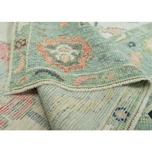 Turkish Oushak Rug 4'11" x 7'2" #20284 For Sale In Houston - Image 6 of 8