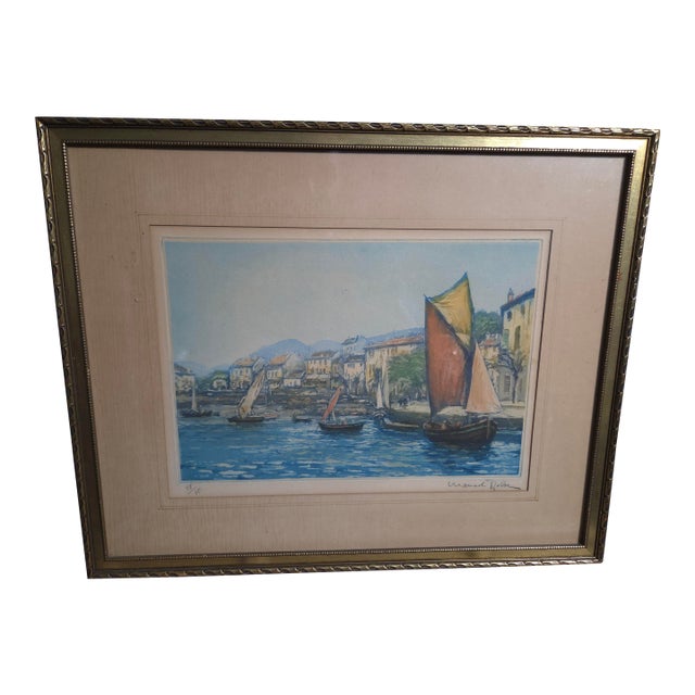 Early 20th Century Manuel Robbe Aquatint Art - Signed For Sale