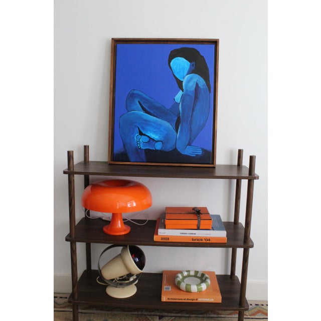 Bodasca, Blue Woman on Canvas, 2025, Acrylic on Canvas For Sale - Image 4 of 16