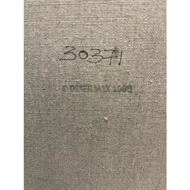 Impressionist Peter Max Van Gogh Original Mixed Media on Canvas, Signed Custom Frame For Sale - Image 3 of 9