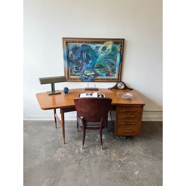 1960's Executive Desk by Founder's Furniture For Sale - Image 9 of 18