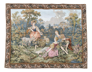 Vintage French Aubusson Style Jacquard Tapestry, 1970s