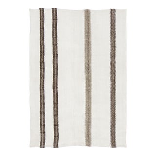 Vintage Turkish Kilim Hemp Rug With Grid Design by Rug & Kilim, 1950-1959 For Sale