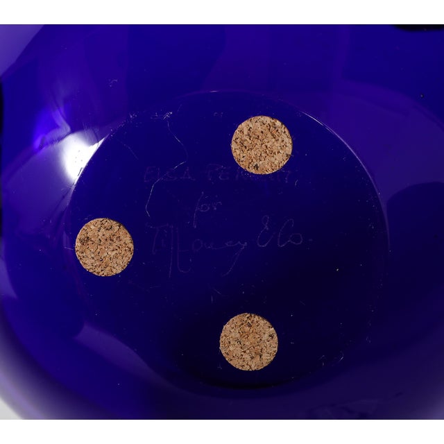 Elsa Peretti & Tiffany & Co. Elsa Peretti For Tiffany & Co Venetian Blown Glass Blue Cobalt Collection - 5 Pieces For Sale - Image 4 of 12