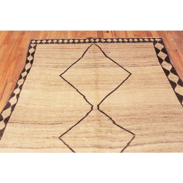 Tribal Nazmiyal Collection Vintage Persian Gabbeh Rug For Sale - Image 3 of 8