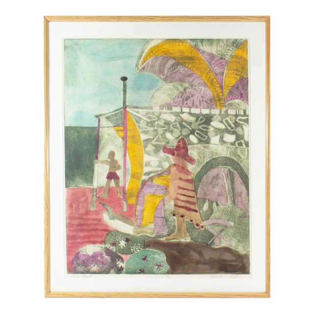 "Indian Beach" Etching With Aquatint by Maryellen Shafer For Sale